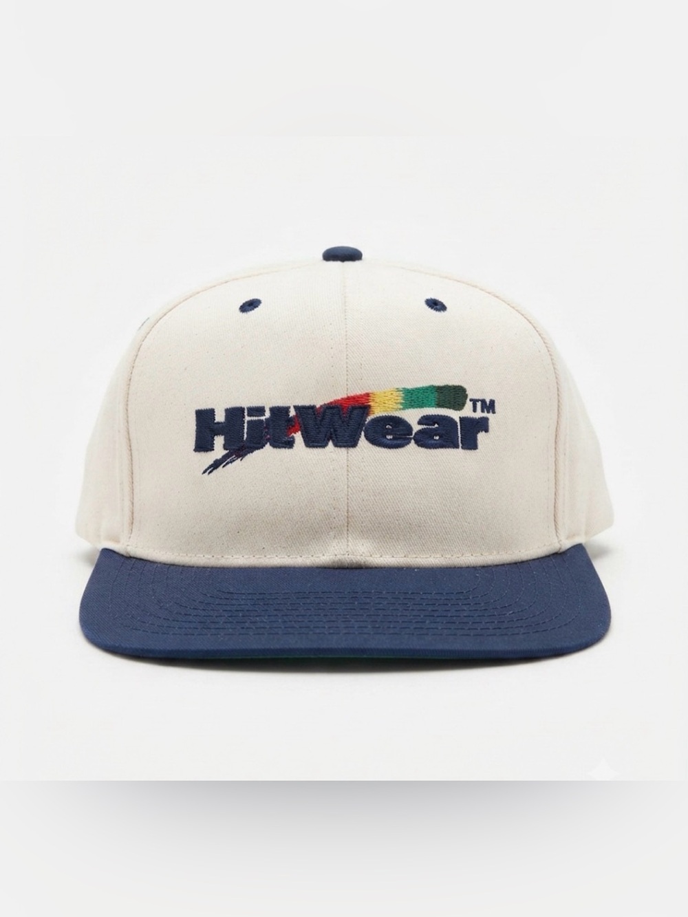 Vintage‎ HitWear Snapback Hat Cap Embroidered Logo Two-Tone Cotton Adjustable